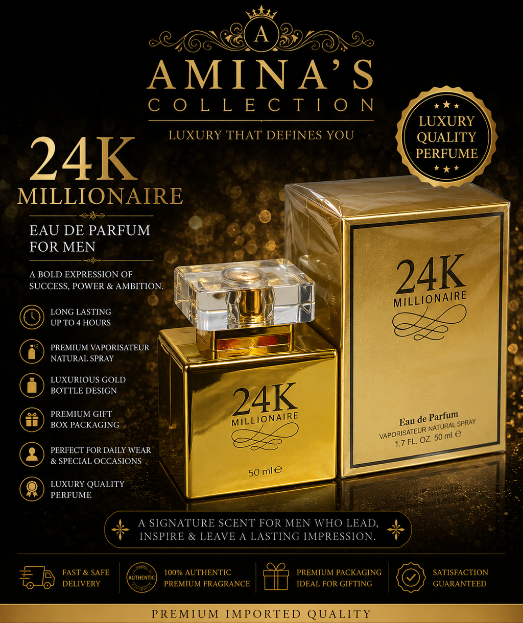 24K Millionaire Luxury Gold Eau De Parfum Men