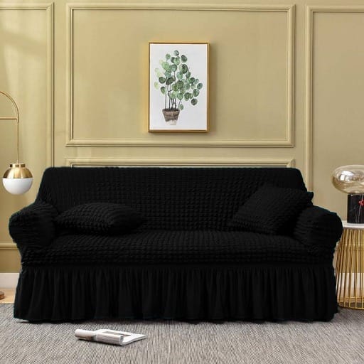 Amina’s Collection Presents Premium Persian Style Jersey Sofa Fitted Covers – Luxury Stretchable Bubble Design for All Sofa Sizes