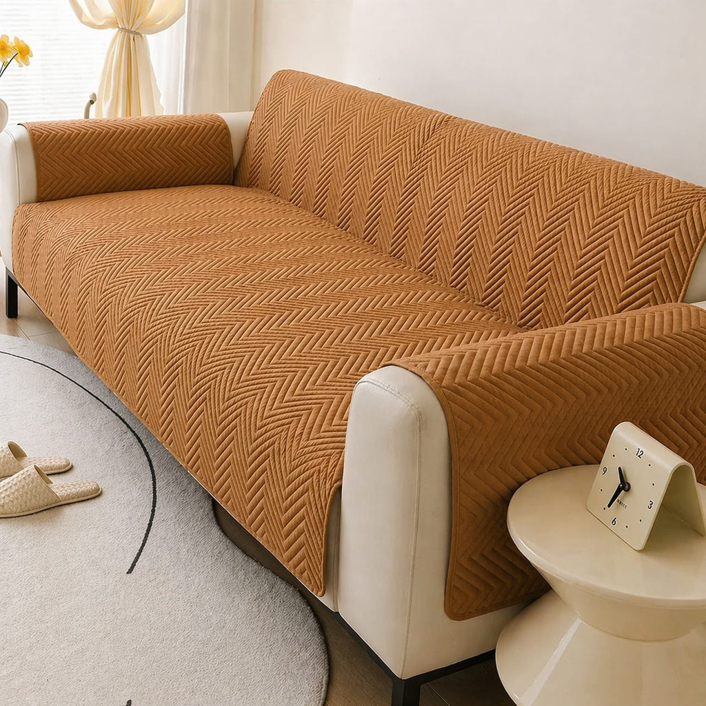 Amina's Collection Premium Mat Ultrasonic Microfiber Soft Sofa Covers – Elegant, Durable & Comfortable