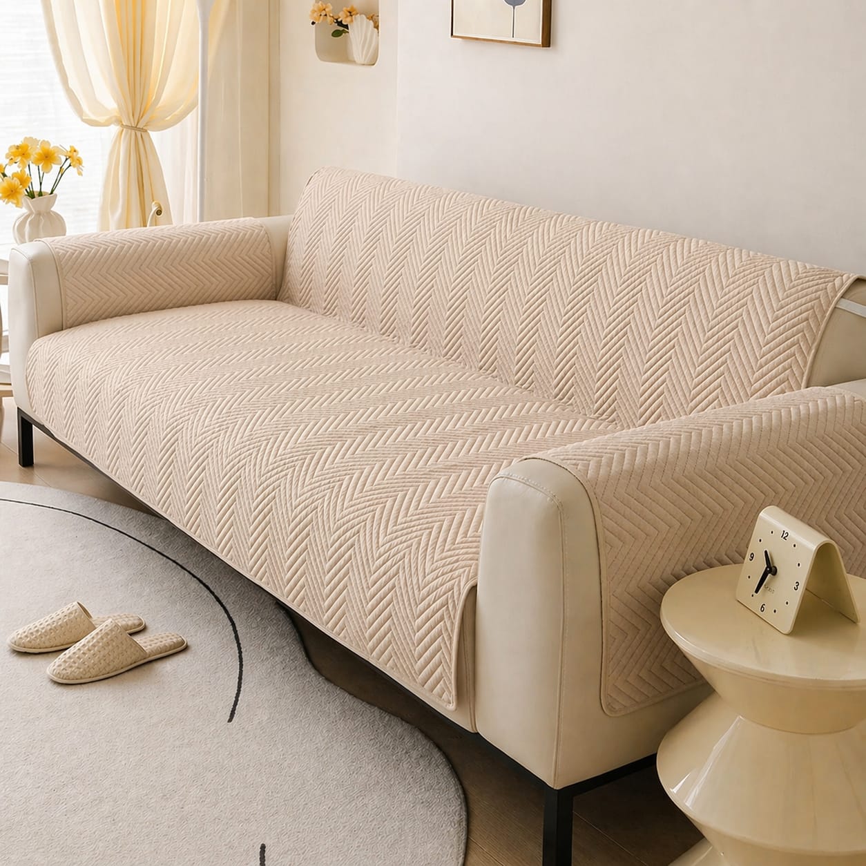 Amina's Collection Premium Mat Ultrasonic Microfiber Soft Sofa Covers – Elegant, Durable & Comfortable