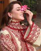 Aneels Luxury Embroidered Dhanak Suit Winter 2026 | Amina's Collection