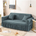 Amina’s Collection Presents Premium Persian Style Jersey Sofa Fitted Covers – Luxury Stretchable Bubble Design for All Sofa Sizes