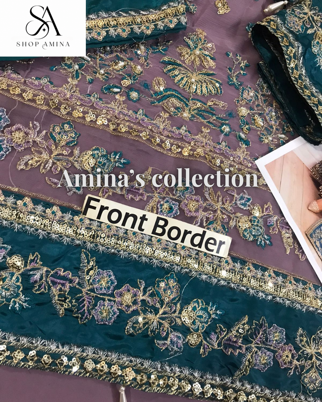 CHARIZMA Embroidered Chiffon wedding!Amina's collection