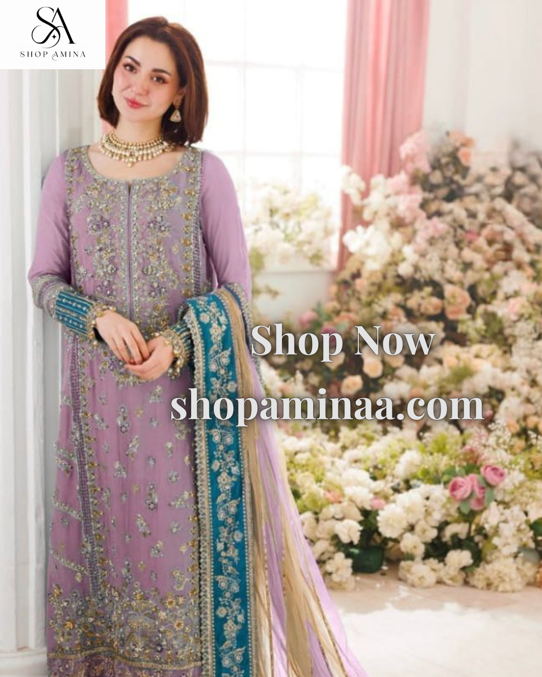 CHARIZMA Embroidered Chiffon wedding!Amina's collection
