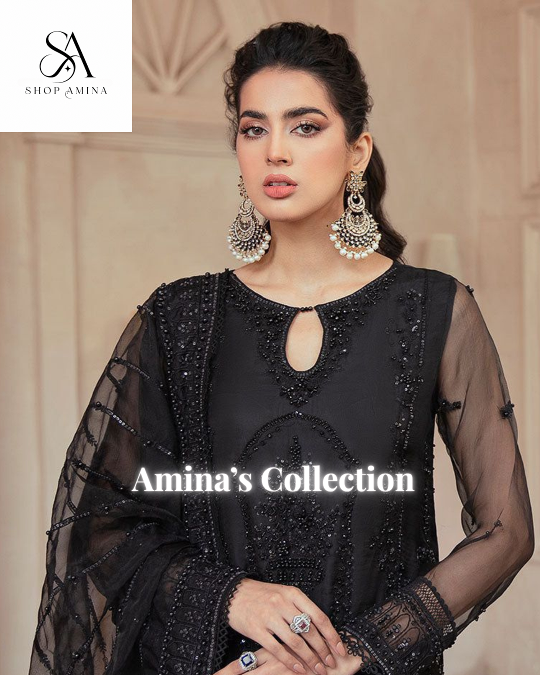 MUSHQ Wedding Edition Heavy Embroidered Net Suit!Amina's collection
