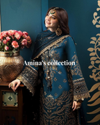 ASIM JOFA Sequin Chiffon Malai Trouser!Amina's Collection