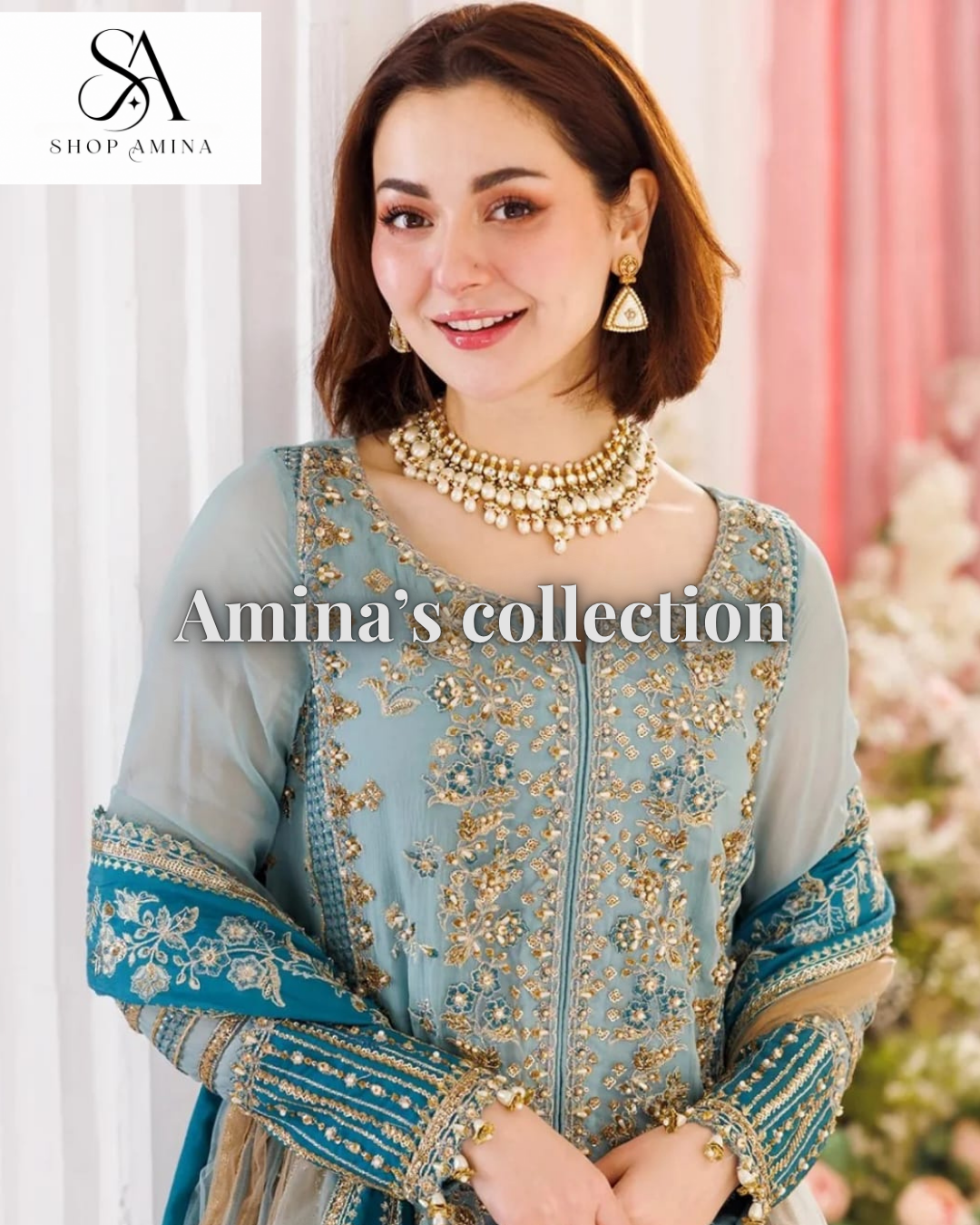 CHARIZMA Embroidered Chiffon wedding!Amina's collection