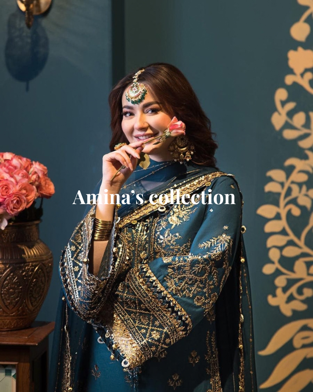 ASIM JOFA Sequin Chiffon Malai Trouser!Amina's Collection