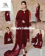 MUSHQ Wedding Edition Heavy Embroidered Net Suit!Amina's collection