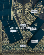 ASIM JOFA Sequin Chiffon Malai Trouser!Amina's Collection