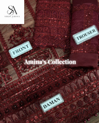 MUSHQ Wedding Edition Heavy Embroidered Net Suit!Amina's collection