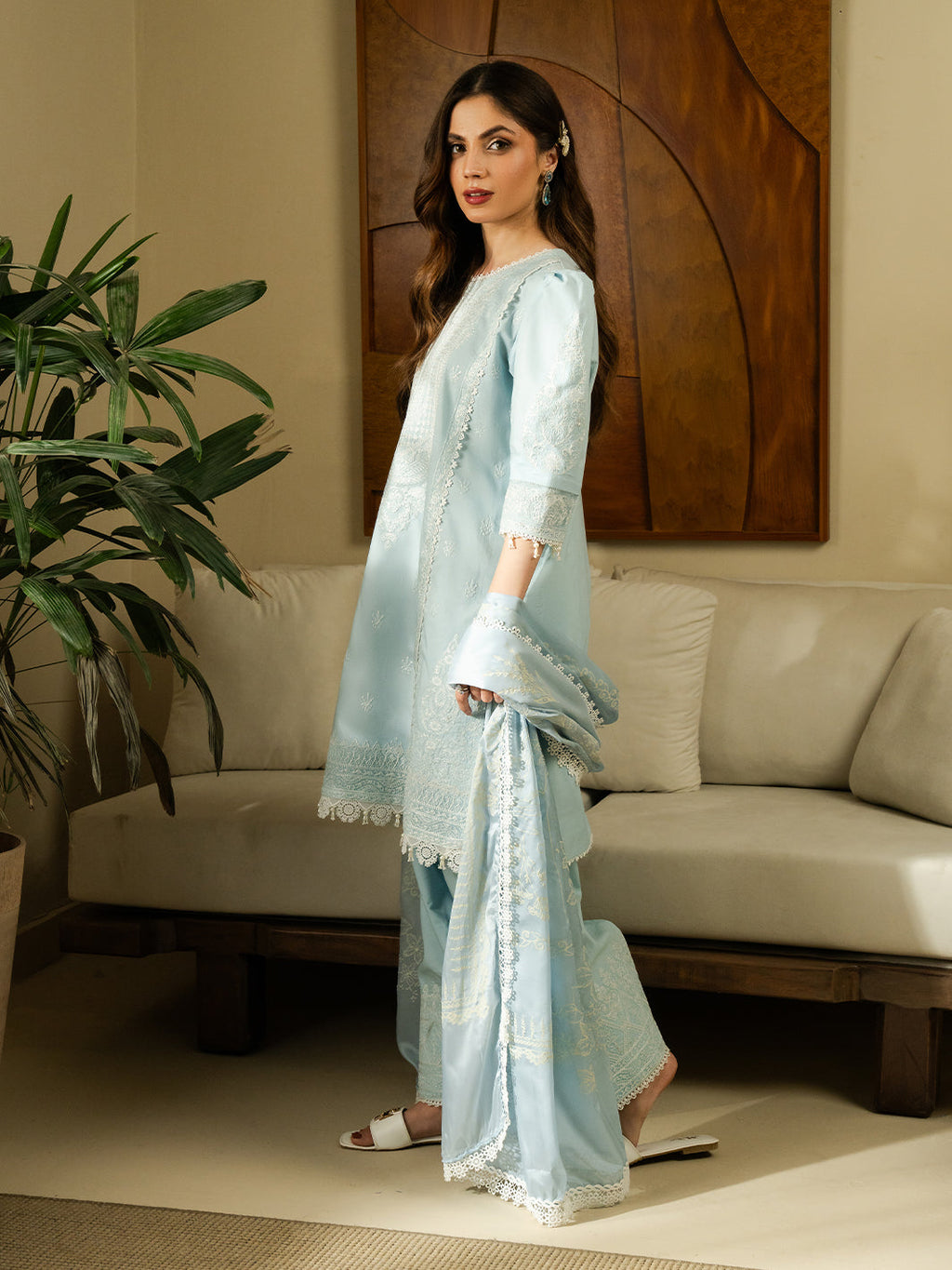 Amina's Collection Faiza Saqlain Luxury Embroidered Lawn Suit