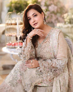 Ahmozi Maria B Chiffon Embroidered!Amina's collection