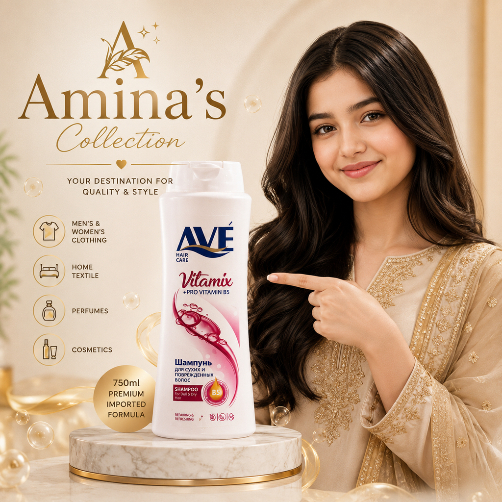 AVE Premium Multivitamin Nourishing Shampoo 750ml Imported Formula.