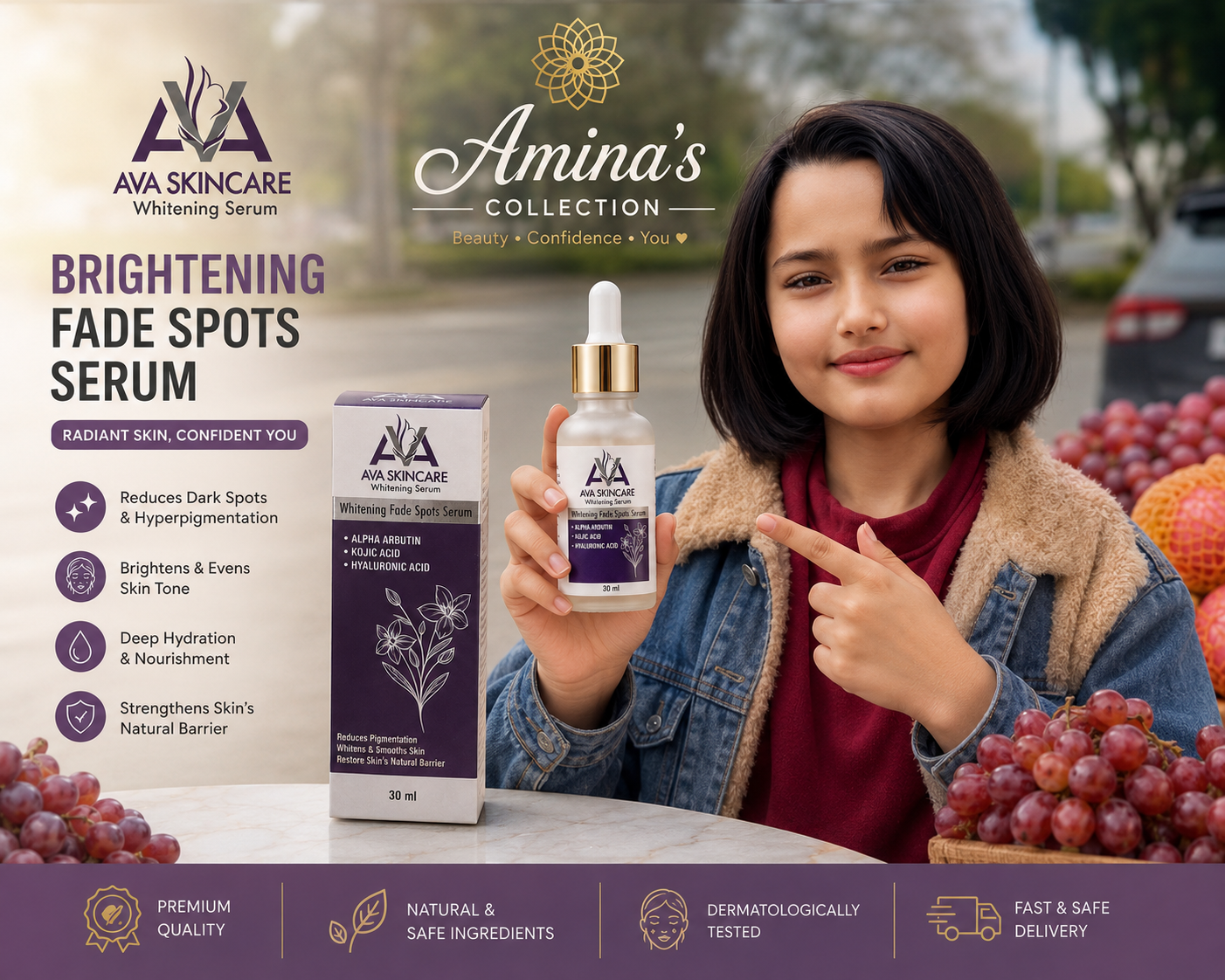 AVA Skin Care Brightening Fade Spots Serum 30ml.