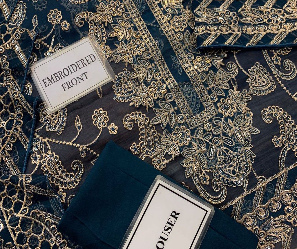 AsimJofa Luxury Embroidered Suit 3-Piece | Amina’s Collection