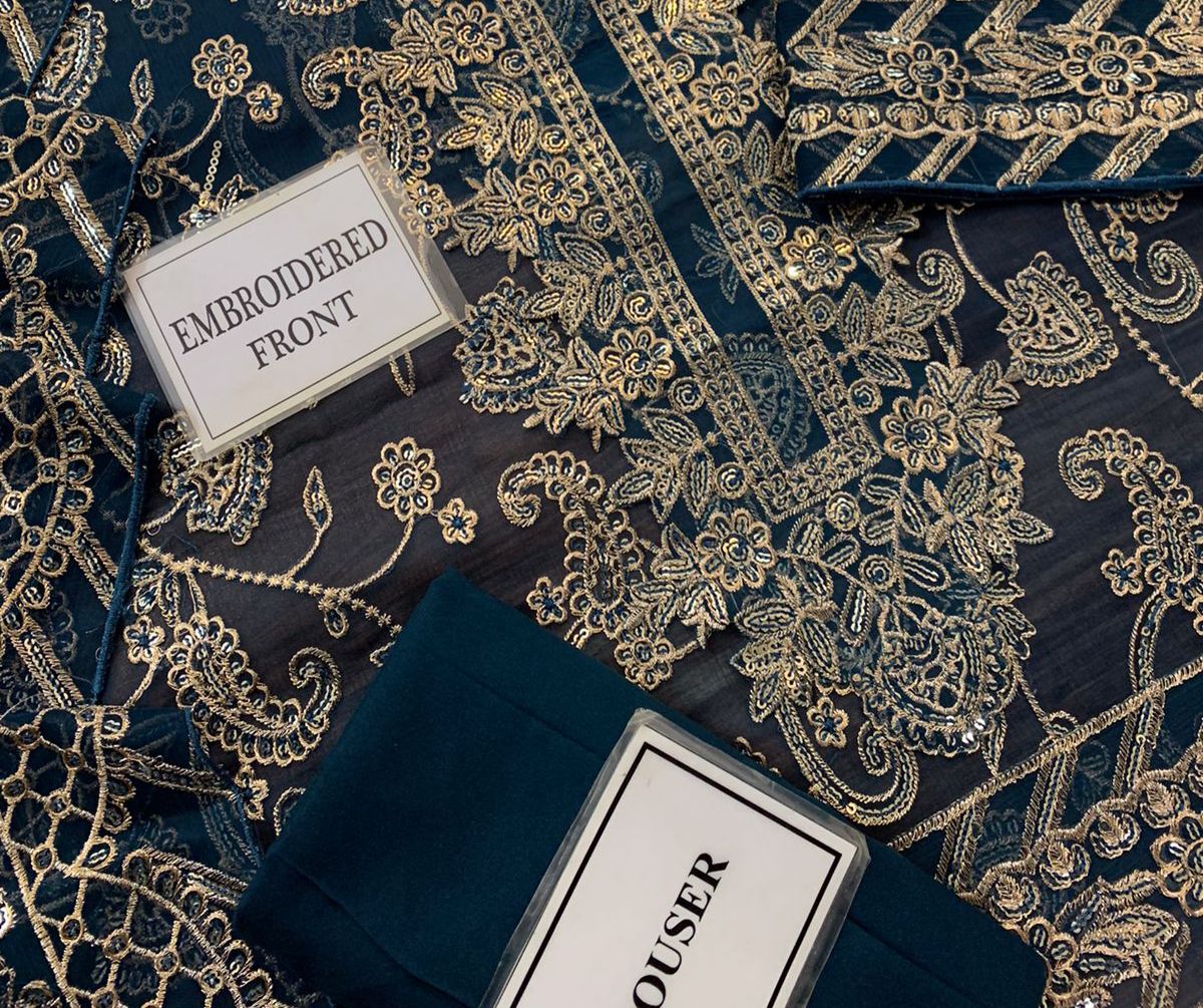 AsimJofa Luxury Embroidered Suit 3-Piece | Amina’s Collection