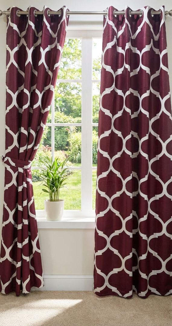 Amina's Collection Premium Summer Cotton Mix Window Curtains