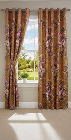 Amina's Collection Luxury Printed Summer Window Curtains Premium Cotton Blend