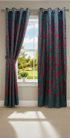 Amina's Collection Luxury Printed Summer Window Curtains Premium Cotton Blend