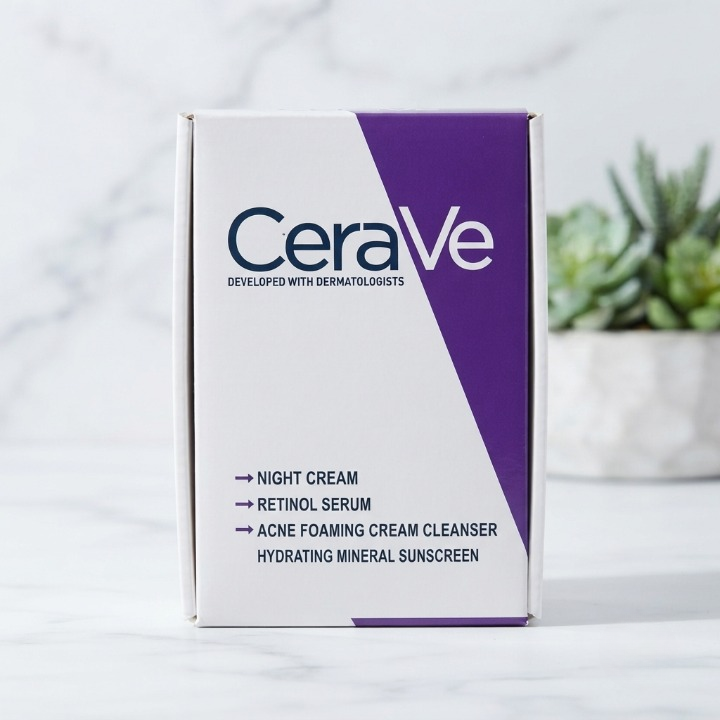 CeraVe Complete Skincare Kit Cleanse Hydrate Protect Renew.