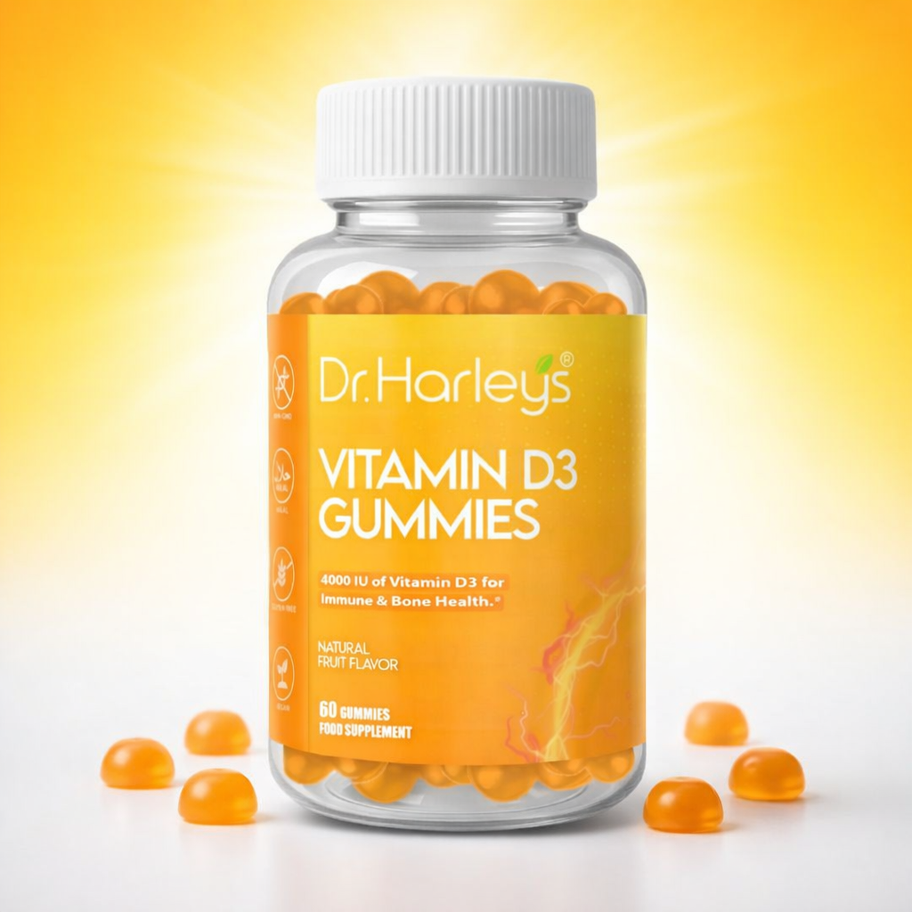 Dr. Harleys Vitamin D3 Gummies Bone Immune Support.