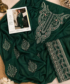 Premium Embroidered Shamoze Silk 2-Piece Suit | Amina’s Collection