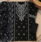 Bareeze Luxury Embroidered Dhanak Suit With Printed Shawl | Amina’s Collection