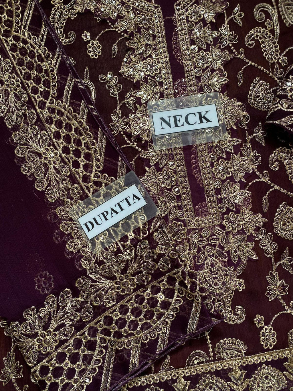 AsimJofa Luxury Embroidered Red Shade | Amina’s Collection