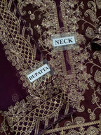 AsimJofa Luxury Embroidered Red Shade | Amina’s Collection