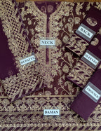 AsimJofa Luxury Embroidered Red Shade | Amina’s Collection