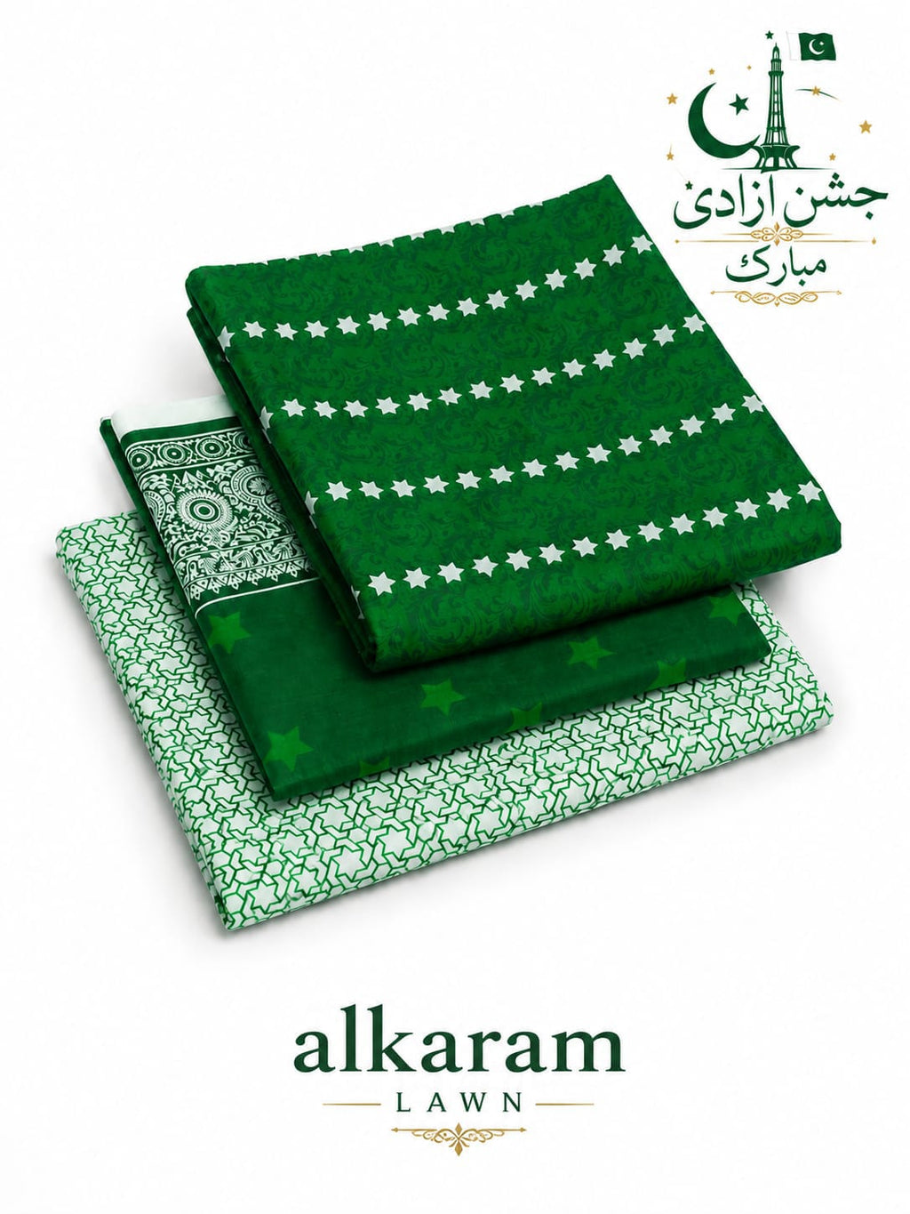 Alkaram Independence Day Printed Lawn Suit | Amina's Collection