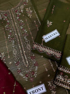 AsimJofa Luxury Embroidered Chiffon 3-Piece | Amina’s Collection