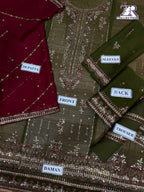 AsimJofa Luxury Embroidered Chiffon 3-Piece | Amina’s Collection
