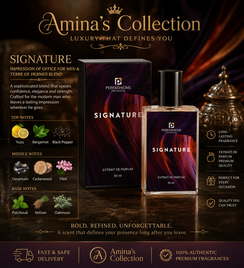 Signature Extrait de Parfum – Luxury Woody Citrus for Men