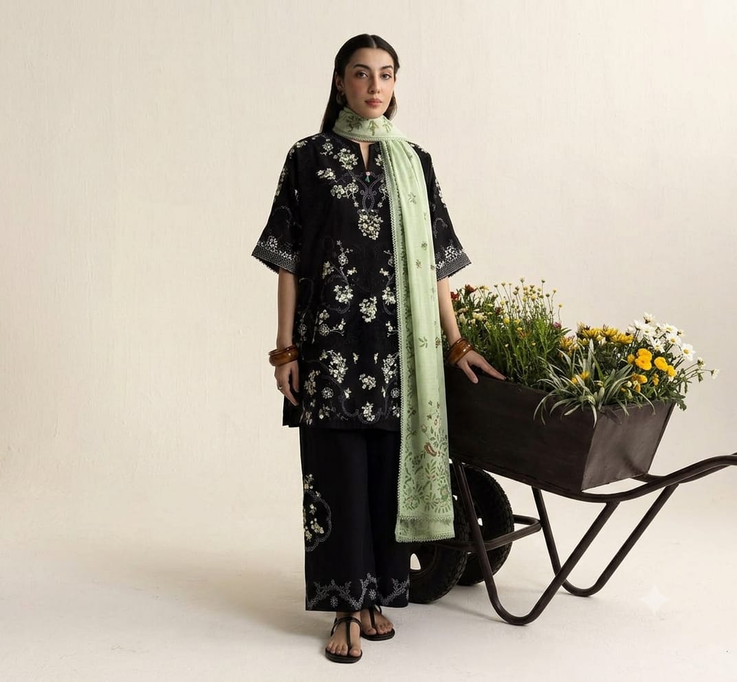 Coco by Zarashahjan Dhanak Suit | Amina’s Collection
