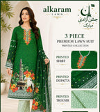Alkaram Independence Day Printed Lawn Suit | Amina's Collection