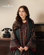 ASIMJOFA Premium Luxury Embroidered Lawn Suit | Amina's Collection