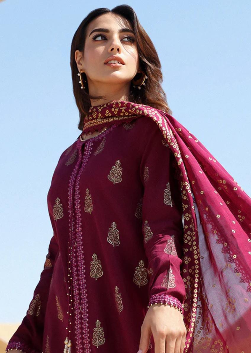Cross Stitch Luxury Embroidered Lawn Suit | Amina's Collection
