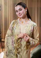 Jade Luxury Embroidered Lawn Suit | Amina’s Collection