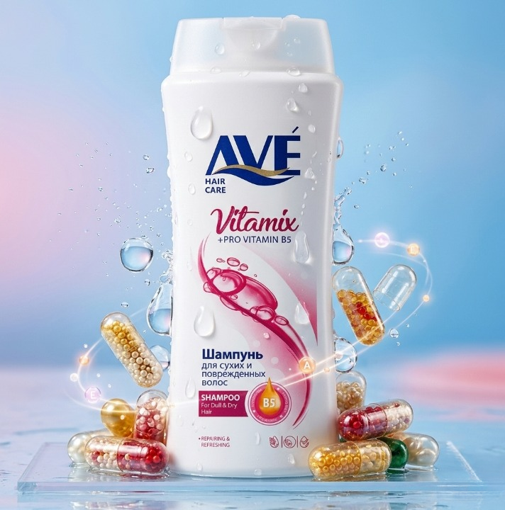 AVE Premium Multivitamin Nourishing Shampoo 750ml Imported Formula.