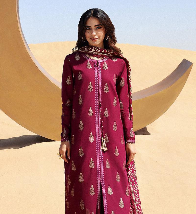 Cross Stitch Luxury Embroidered Lawn Suit | Amina's Collection