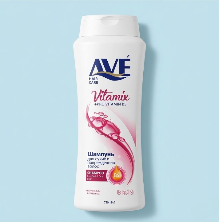 AVE Premium Multivitamin Nourishing Shampoo 750ml Imported Formula.