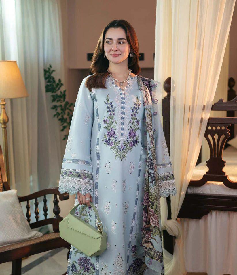 JADE Luxury Embroidered Lawn Suit | Amina's Collection