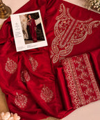 Premium Embroidered Shamoze Silk 2-Piece Suit | Amina’s Collection