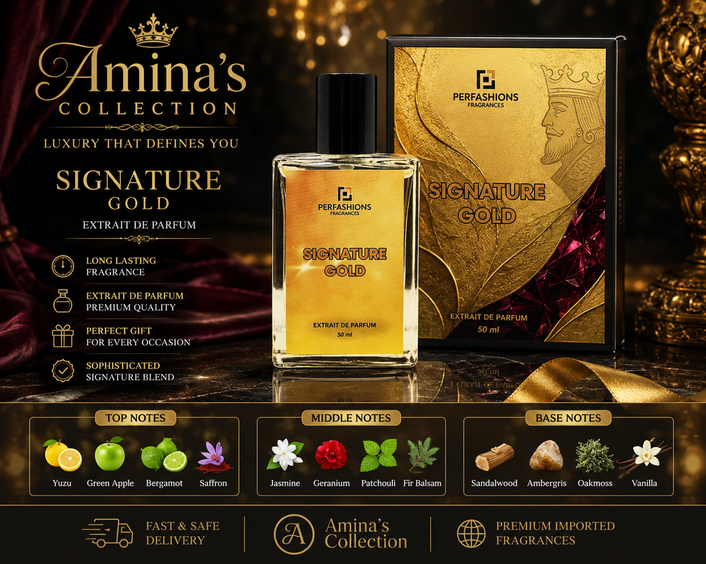 Signature Gold Woody Amber Extrait De Parfum For Mens 50ml