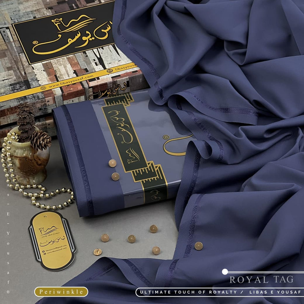 Amina’s Collection Presents ROYAL-TAG Vol. 08 (ALHAMDULILLAH) – Premium Summer Wash’n Wear Unstitched Suit by Libas-e-Yousaf® (4 Meters).