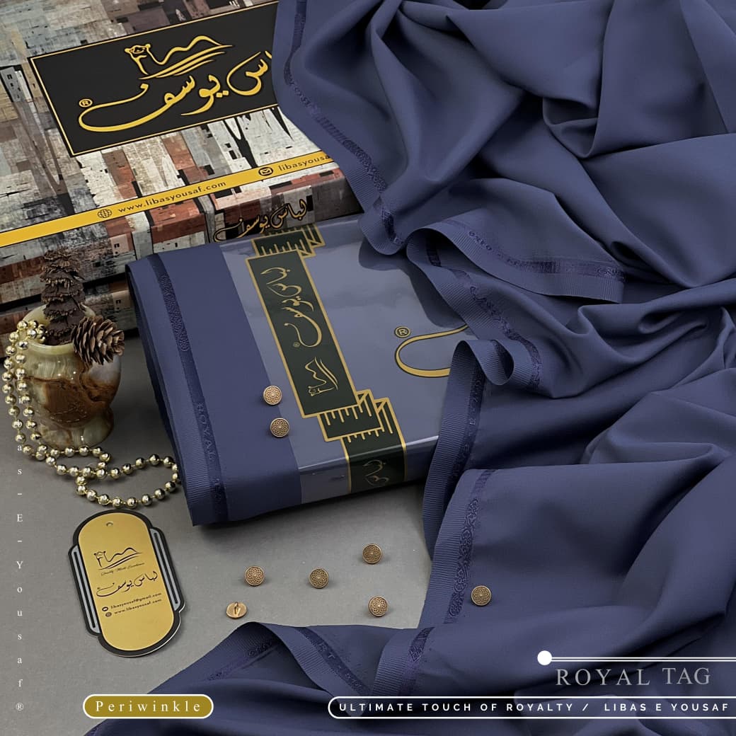 Amina’s Collection Presents ROYAL-TAG Vol. 08 (ALHAMDULILLAH) – Premium Summer Wash’n Wear Unstitched Suit by Libas-e-Yousaf® (4 Meters).