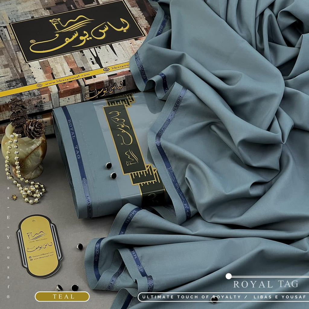 Amina’s Collection Presents ROYAL-TAG Vol. 08 (ALHAMDULILLAH) – Premium Summer Wash’n Wear Unstitched Suit by Libas-e-Yousaf® (4 Meters).