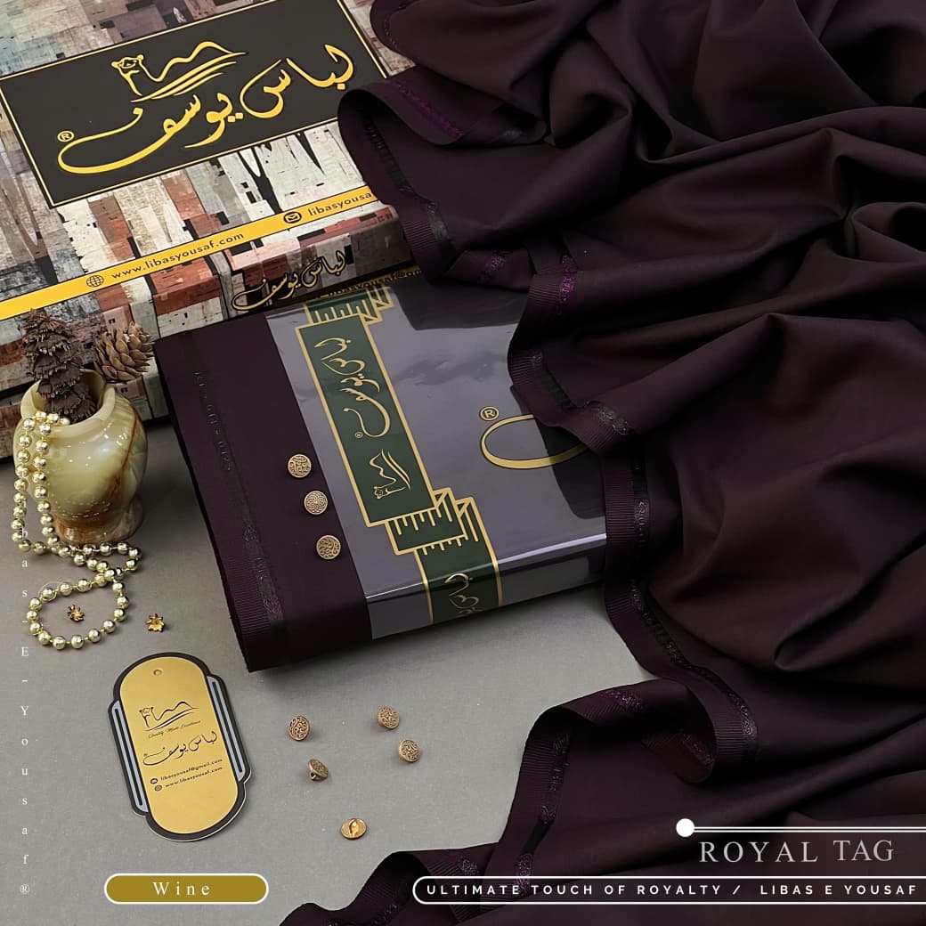 Amina’s Collection Presents ROYAL-TAG Vol. 08 (ALHAMDULILLAH) – Premium Summer Wash’n Wear Unstitched Suit by Libas-e-Yousaf® (4 Meters).